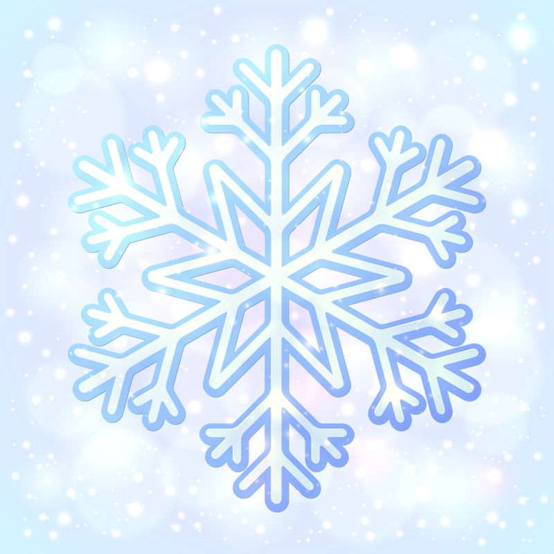 Snow and ice blue background vector material
