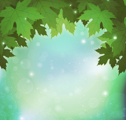 Fantasy background vector material green Indus