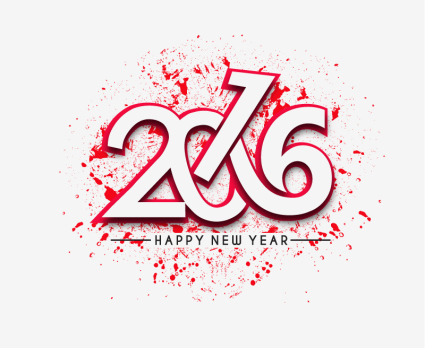 Creative 2016 WordArt vector material