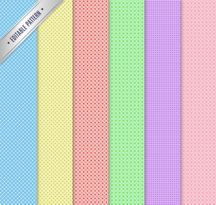 6 payment Color dot dots seamless background vector material