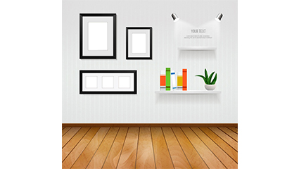 Simple home design vector material