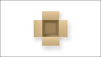 Open the carton packaging vector material