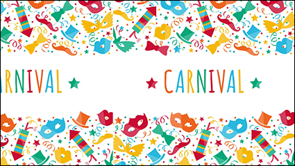 Carnival creative background color vector material