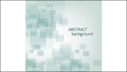 Green square decorative background vector material