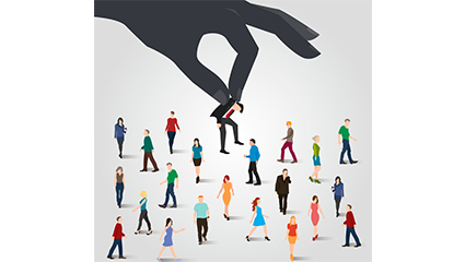 The selected business men vector material