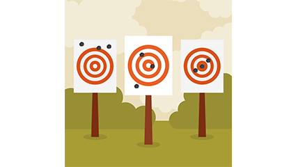 Shooter target design vector material