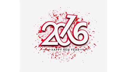 Creative 2016 WordArt vector material