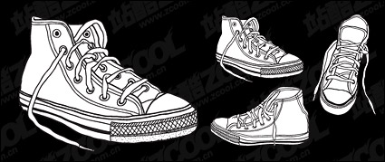 Vector shoes material