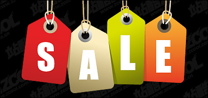 vector sale tag material