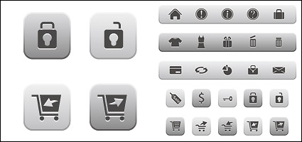 Online shopping icon vector material
