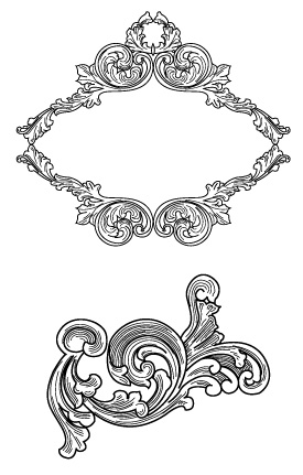 Ornate pattern vector