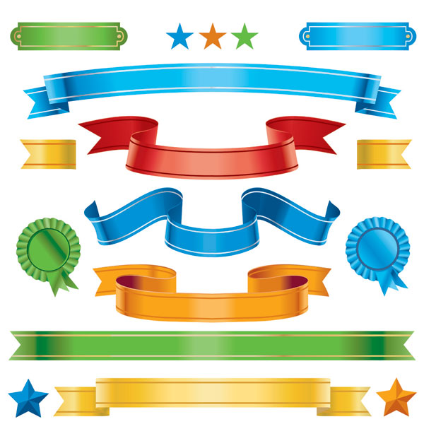 Ribbon Medal Vector 