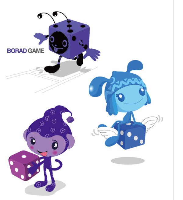 Dice elf vector material