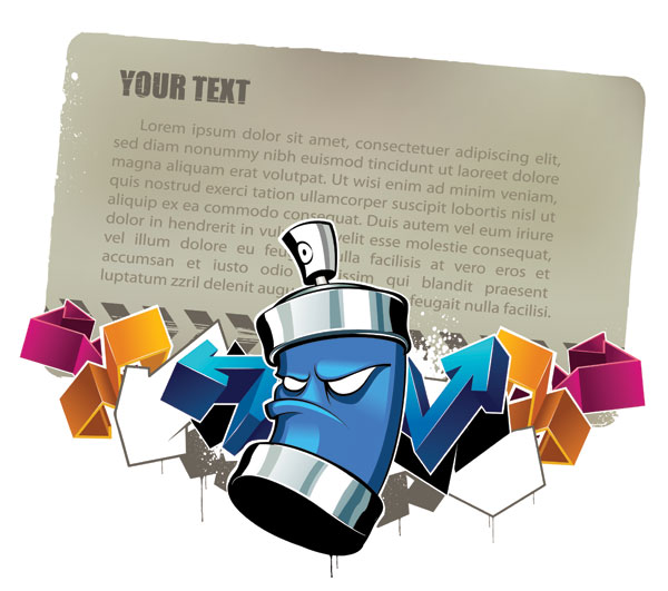 Painting, arrows, eye vector material