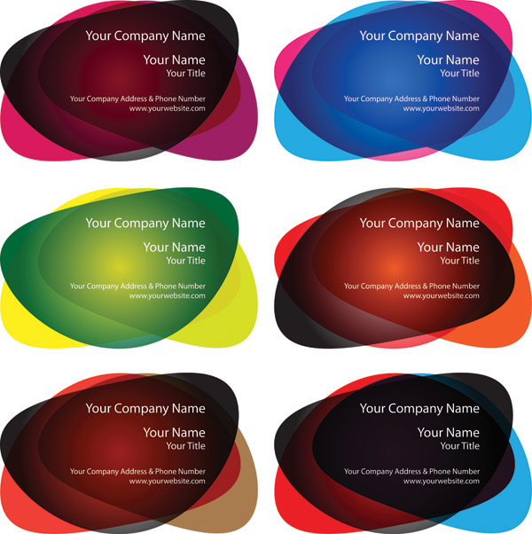 Rounded shape of the card template vector material