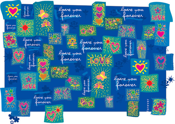 Lovely valentine's day background vector  