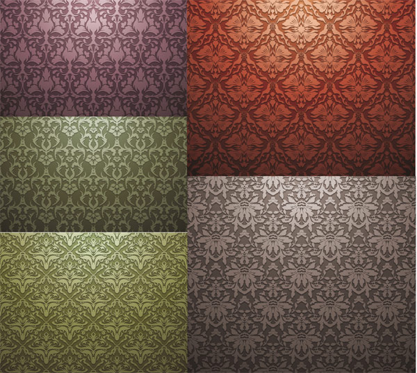 European-style tiled background pattern vector material