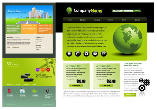 3 Web Design Vector material