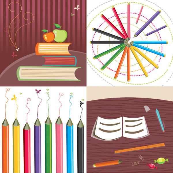 Cute stationery Vector