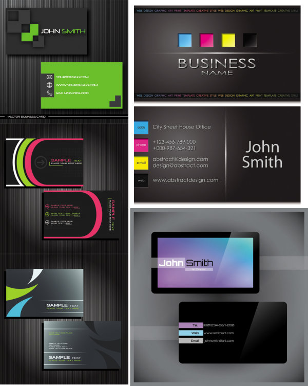 Gorgeous simple business card templates