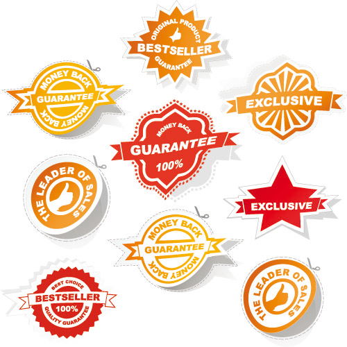 Badge labels 02 - Vector