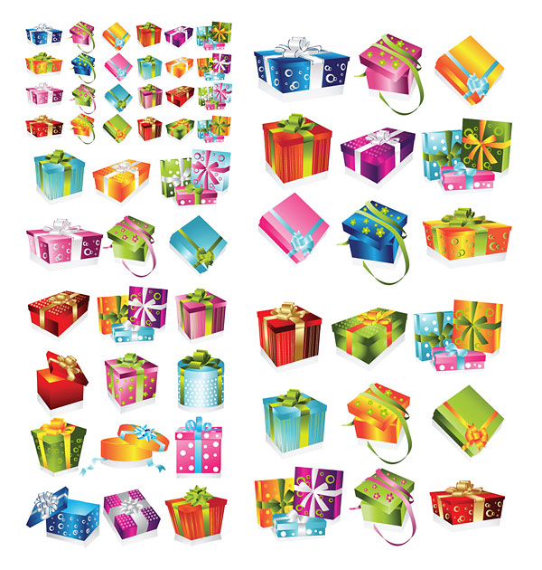 Vector gift box