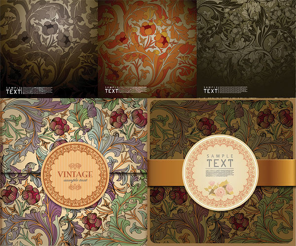 Beautiful classical pattern vector material