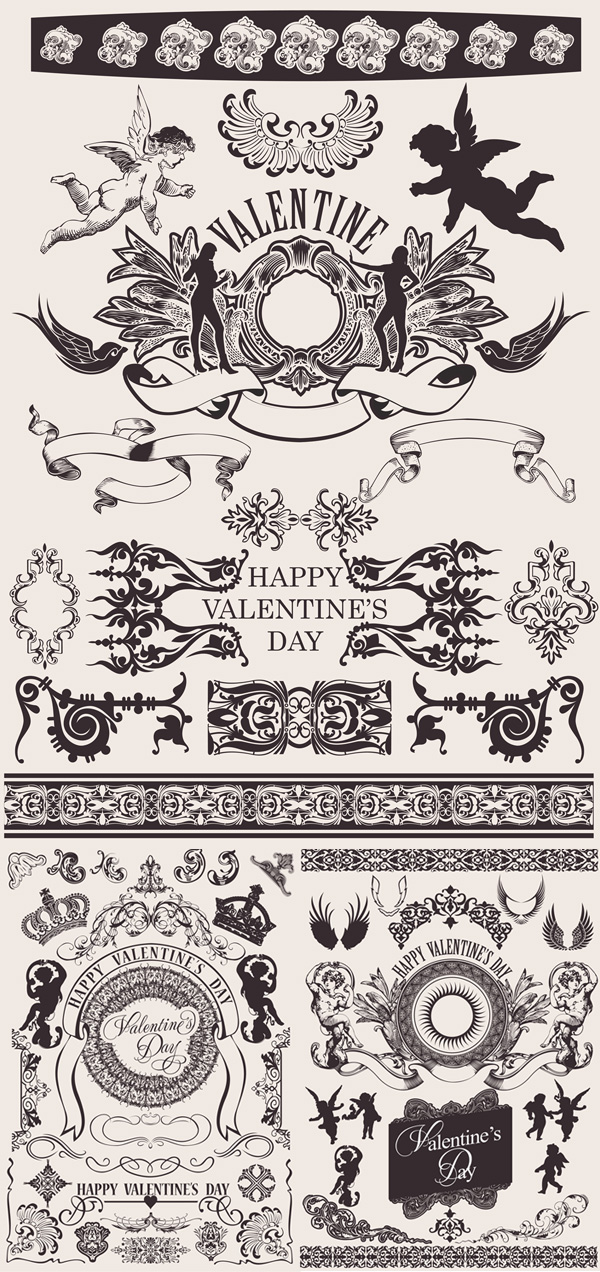 Valentine's Day gorgeous classic lace pattern