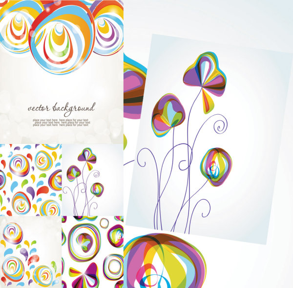 Colorful background vector material