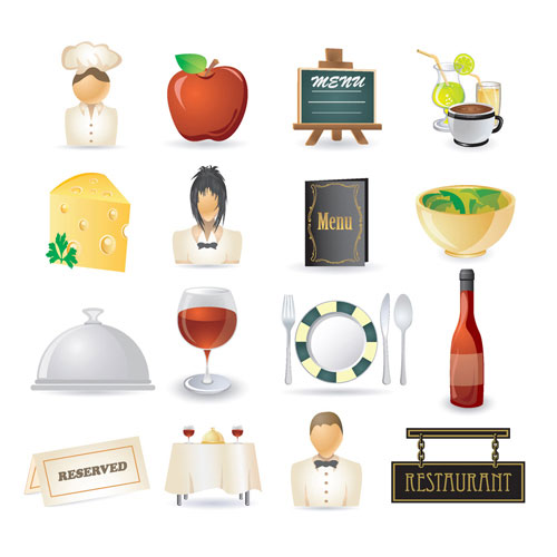 Restaurant kitchen icon 02 - vector