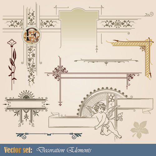 European pattern style 01 - vector