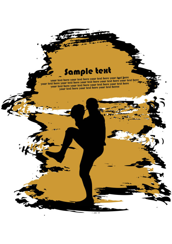 Sports silhouette 04 - vector