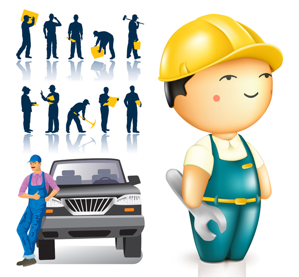 Vector maintenance workers