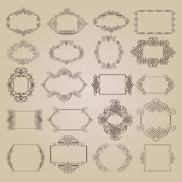 Exquisite decorative patterns 01 - Vector