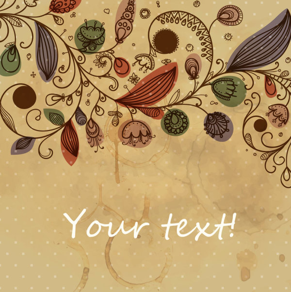 Classic retro pattern background 02 - vector