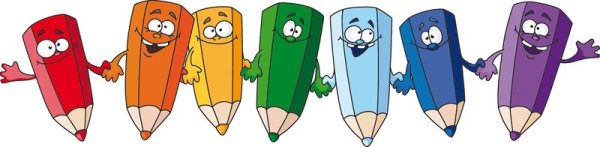 Cartoon pencil 02-- vector material