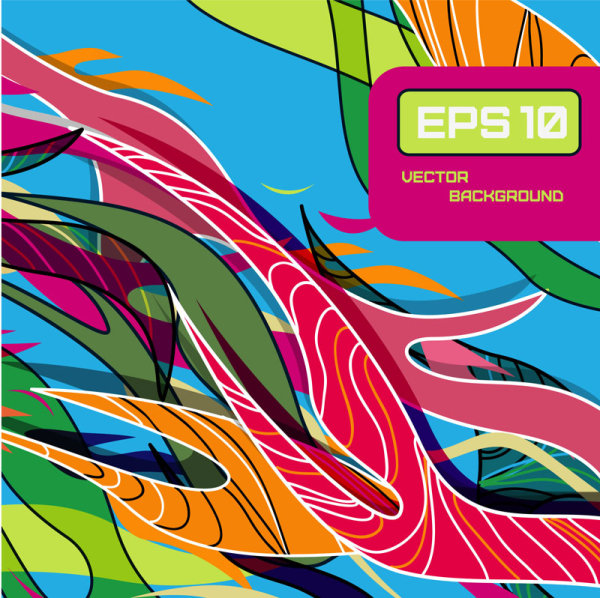 Beautiful color line patterns 01 - Vector