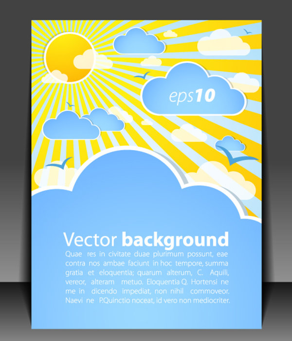 Weather effects Card 01 - vector