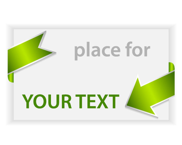 The green stereo instructions label 01 - vector material