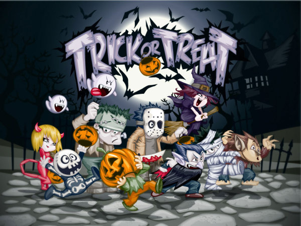 Halloween cartoon image - vector material