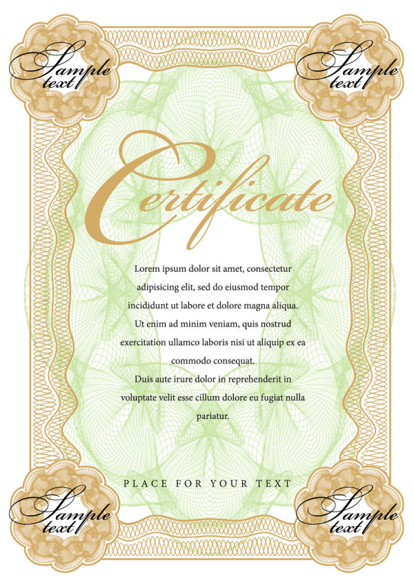 Certificate of Commendation 02 - vector material