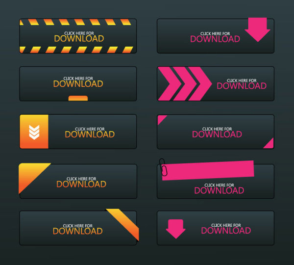 Fine button 01 - vector material