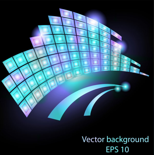 Brilliant flow line vector material - 04