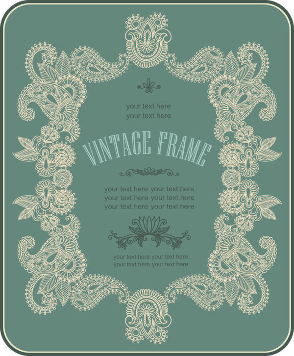 Simple and elegant pattern background 02 - vector material