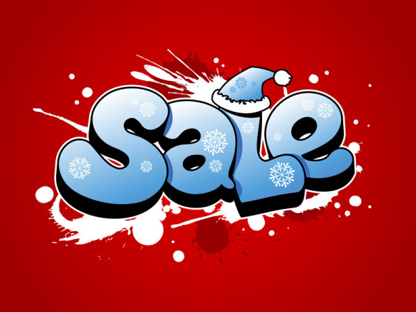 POP Christmas fonts 01 - vector material