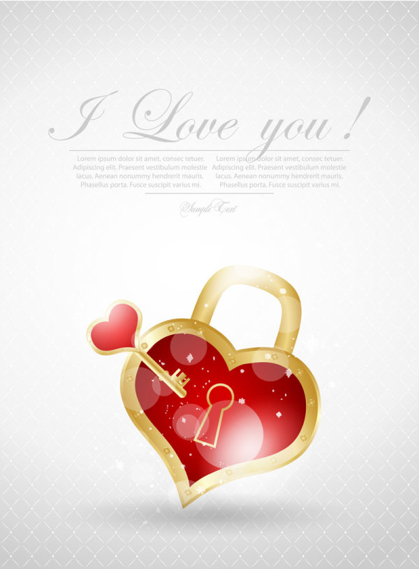 Valentine card 01 - vector material