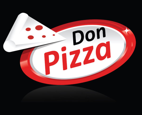 Cartoon pizza 02 - vector material