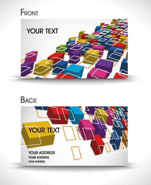 Dynamic beautiful card 04 - vector background
