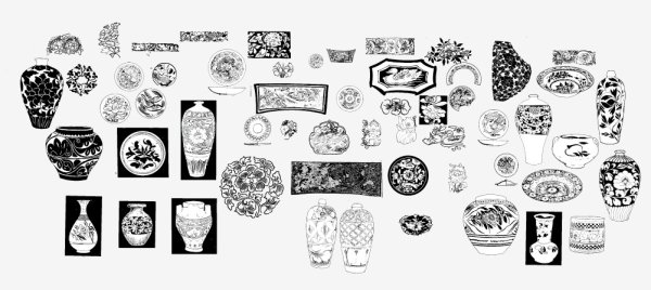 Ancient pattern 03 vector material