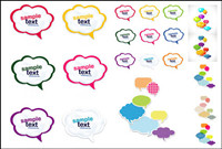 Colorful cute dialog Vector